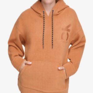 Calvin Klein Performance Women S Embroidered Fleece Hoodie - Burnt Gngr
